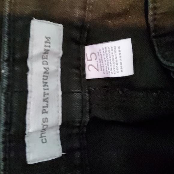 CHICO'S Platinum Denim. SIZE 2.5 Black - Picture 4 of 4